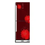 HAIKO Refrigerator HRT-310EGB-Red(2Door, Upper Freezer, Glass Door)