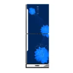 HAIKO Refrigerator HRT-350EGB-BLUE(2Door, Upper Freezer, Glass Door, With Digital Display)